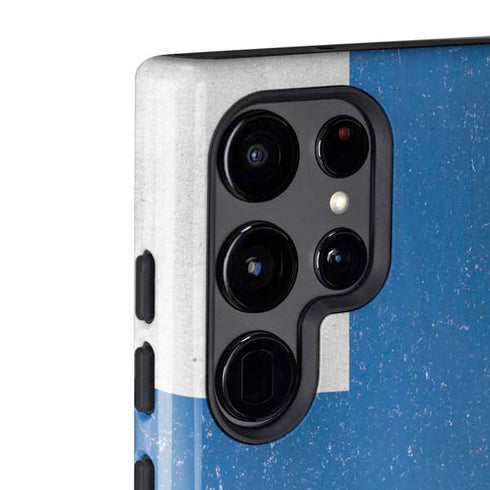 Finland Flag Distressed Galaxy S22 Ultra Pro Case