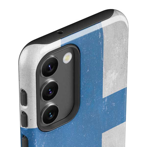 Finland Flag Distressed Galaxy S23 Pro Case