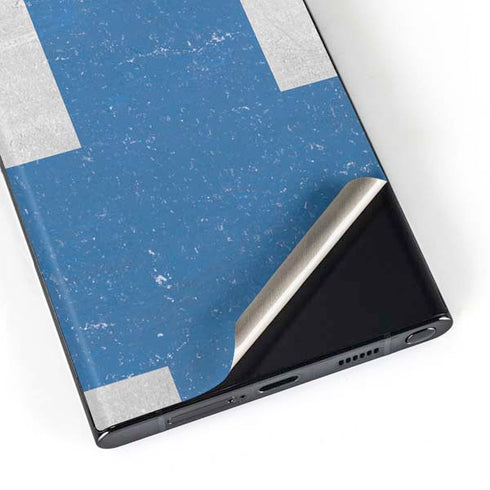 Finland Flag Distressed Galaxy S23 Ultra Skin