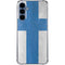 Finland Flag Distressed Galaxy S24 Clear Case