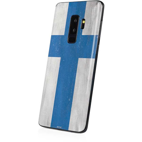 Finland Flag Distressed Galaxy S9 Plus Skin
