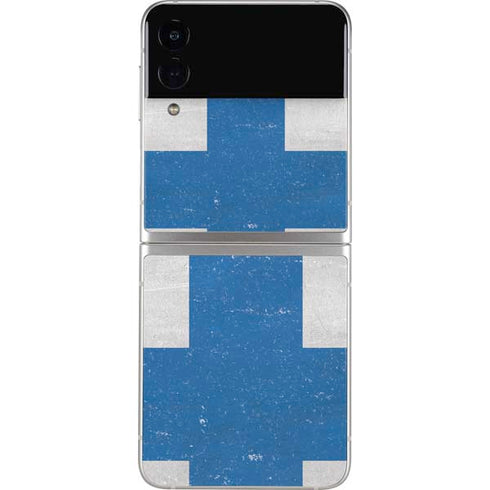 Finland Flag Distressed Galaxy Z Flip3 5G Skin