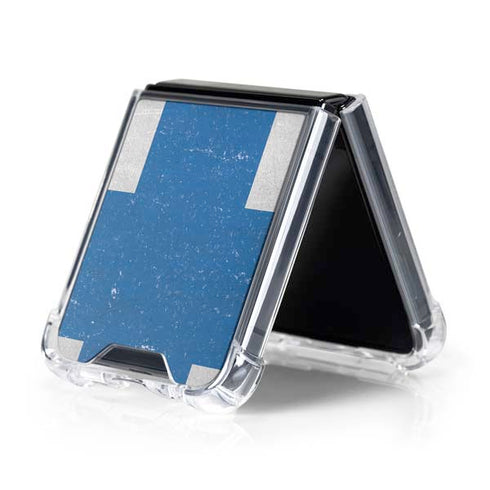 Finland Flag Distressed Galaxy Z Flip5 5G Clear Case