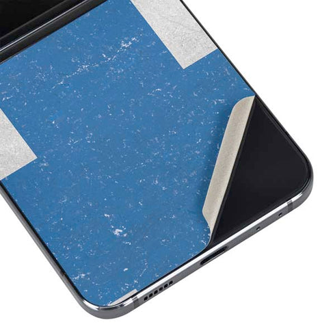 Finland Flag Distressed Galaxy Z Flip5 5G Skin