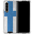 Finland Flag Distressed Galaxy Z Fold4 5G Clear Case