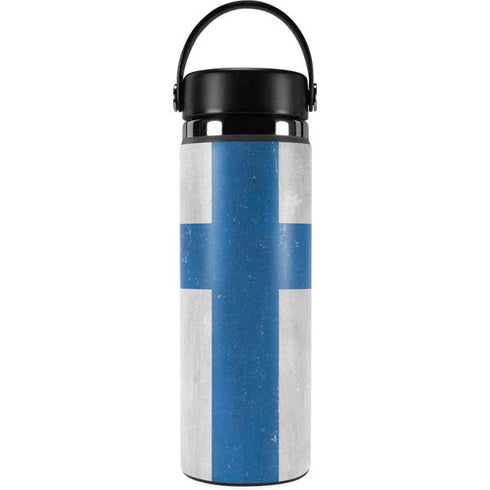 Finland Flag Distressed Hydro Flask 20oz Wide Mouth Skin