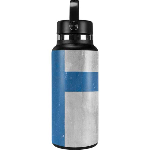 Finland Flag Distressed Hydro Flask 32oz Wide Mouth Skin