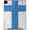 Finland Flag Distressed iPad Pro 12.9in (2020) Clear Case
