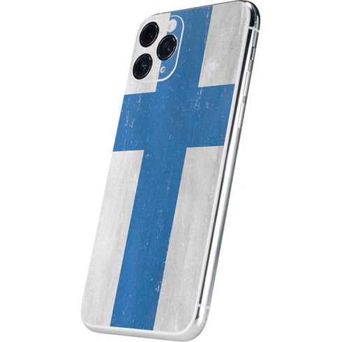 Finland Flag Distressed iPhone 11 Pro Skin