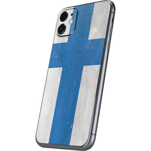 Finland Flag Distressed iPhone 11 Skin