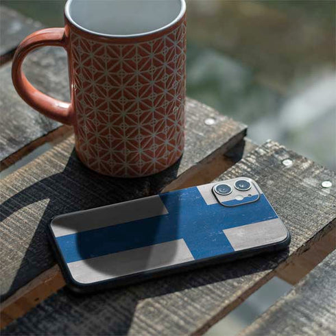 Finland Flag Distressed iPhone 11 Skin