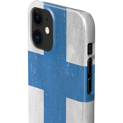 Finland Flag Distressed iPhone 12 Mini Lite Case