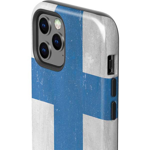Finland Flag Distressed iPhone 12 Pro Impact Case