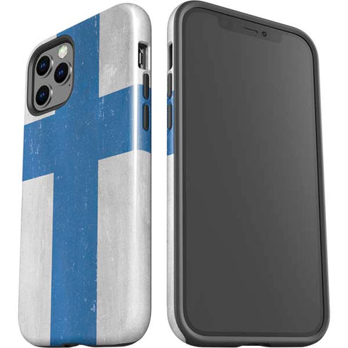 Finland Flag Distressed iPhone 12 Pro Impact Case