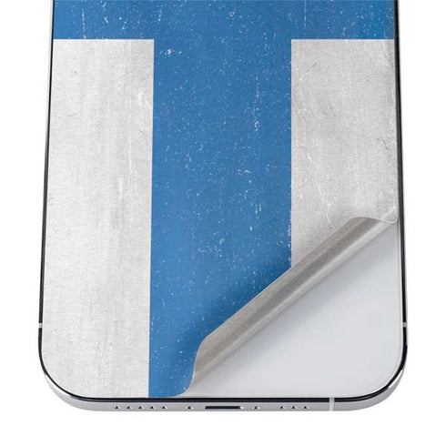 Finland Flag Distressed iPhone 12 Pro Skin