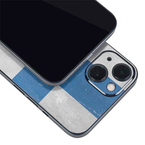 Finland Flag Distressed iPhone 13 Mini Skin