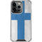Finland Flag Distressed iPhone 14 Pro Clear Case