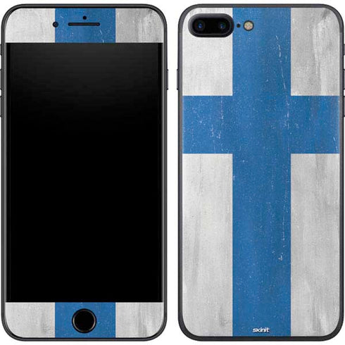 Finland Flag Distressed iPhone 7 Plus Skin