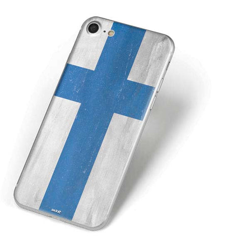 Finland Flag Distressed iPhone 7 Skin