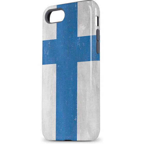 Finland Flag Distressed iPhone 8 Pro Case
