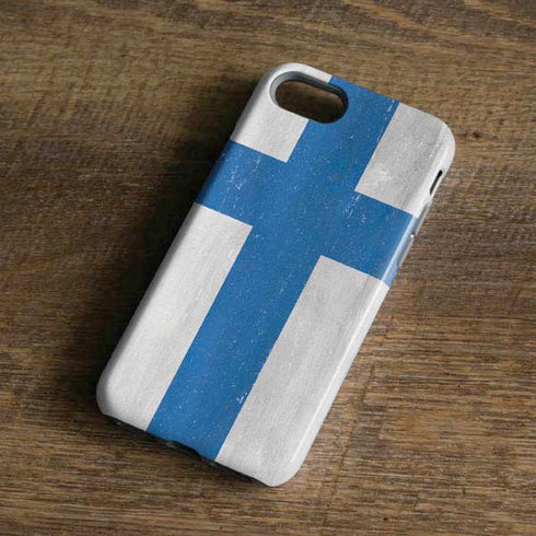 Finland Flag Distressed iPhone 8 Pro Case