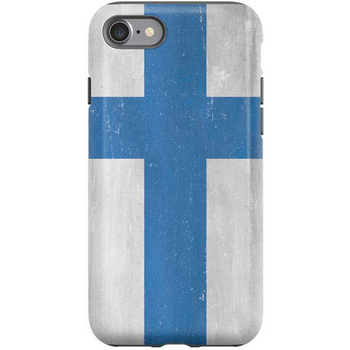 Finland Flag Distressed iPhone SE (2nd & 3rd Gen) Pro Case