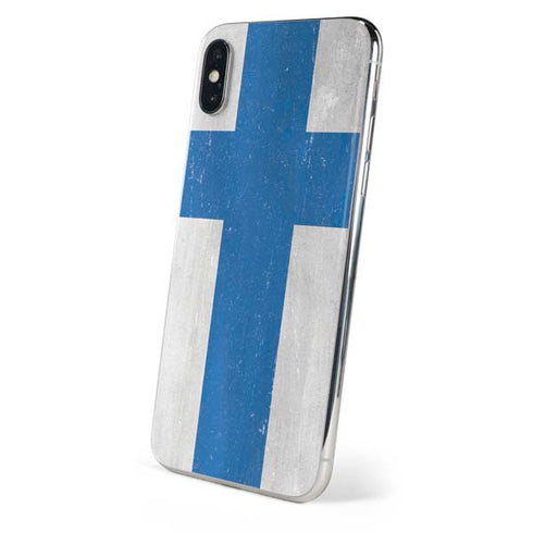 Finland Flag Distressed iPhone XS Max Skin