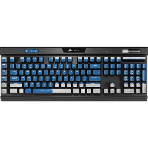 Finland Flag Distressed K95 RGB PLATINUM Mechanical Gaming Keyboard Skin