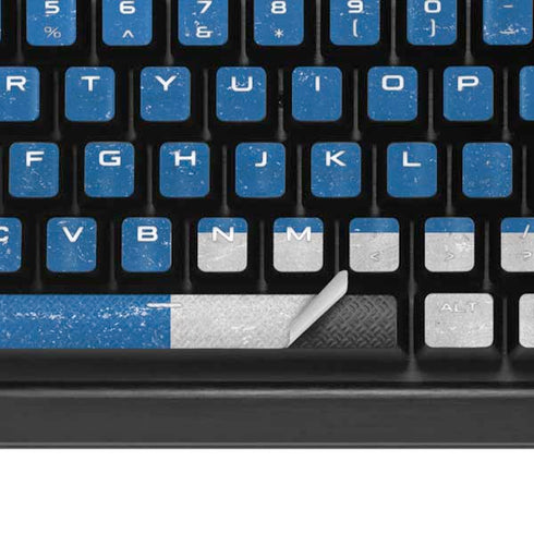 Finland Flag Distressed K95 RGB PLATINUM Mechanical Gaming Keyboard Skin