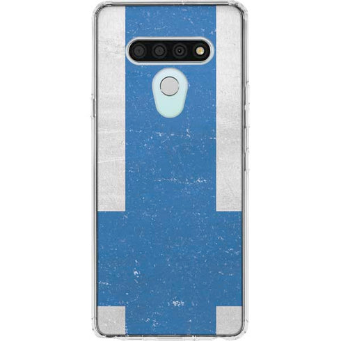 Finland Flag Distressed LG Stylo 6 Clear Case