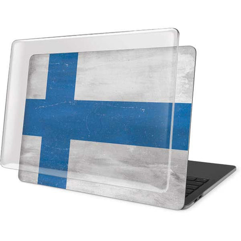 Finland Flag Distressed MacBook Pro 13in (2020) Case plus Skin