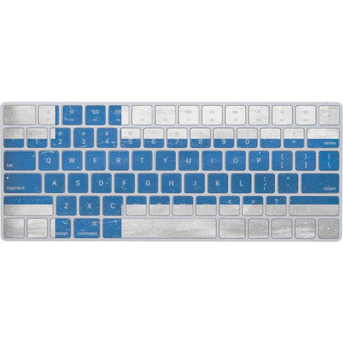 Finland Flag Distressed Magic Keyboard Skin