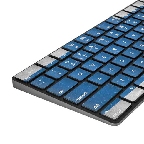 Finland Flag Distressed Magic Keyboard with Numeric Keypad Skin