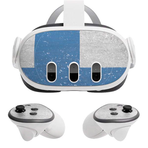 Finland Flag Distressed Meta Quest 3 Skin