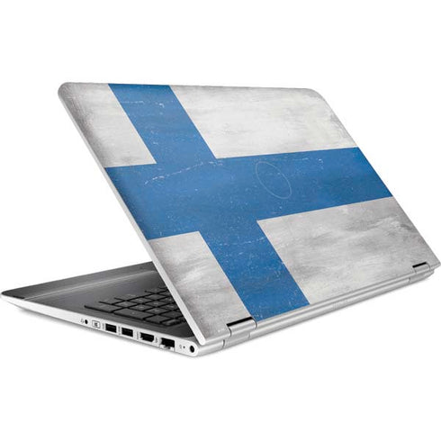 Finland Flag Distressed HP Pavilion Skin