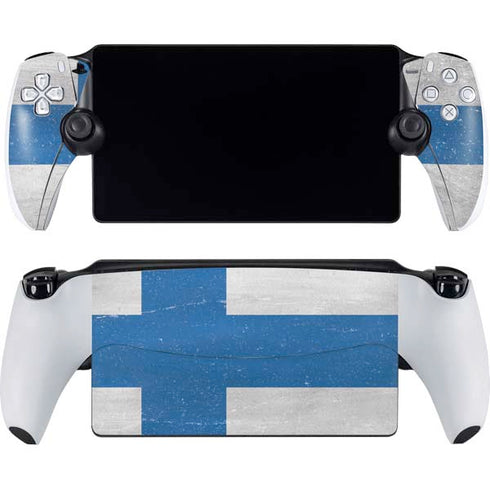 Finland Flag Distressed PlayStation Portal Remote Player Skin