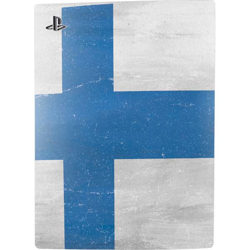 Finland Flag Distressed PS5 Digital Edition Console Skin