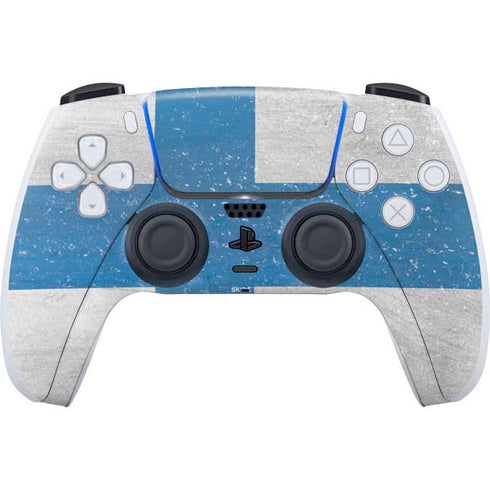 Finland Flag Distressed PS5 Controller Skin