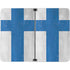 Finland Flag Distressed Surface Duo Skin