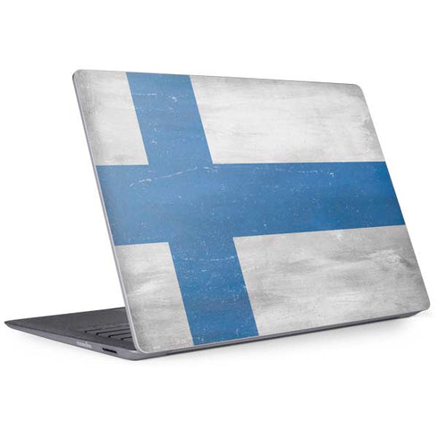Finland Flag Distressed Surface Laptop 2 Skin