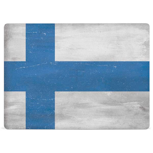 Finland Flag Distressed Surface Laptop 2 Skin