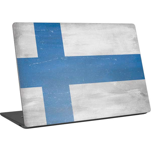 Finland Flag Distressed Surface Laptop 4 15in Skin