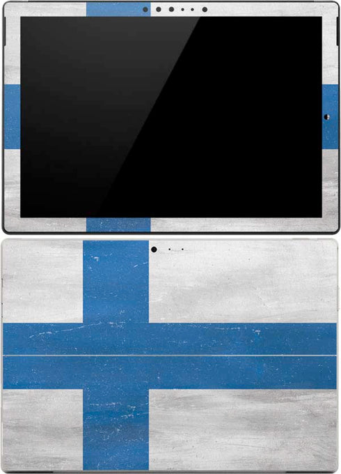 Finland Flag Distressed Surface Pro 4 Skin