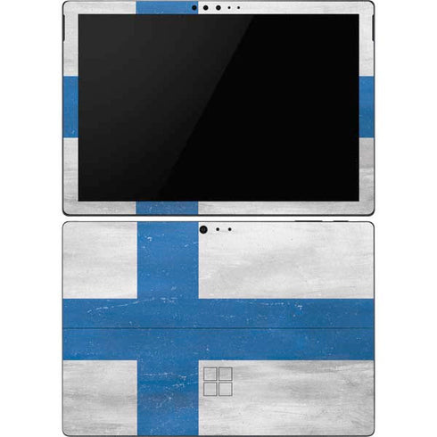 Finland Flag Distressed Surface Pro 6 Skin