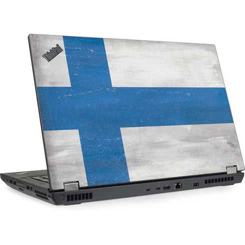 Finland Flag Distressed Lenovo ThinkPad Skin