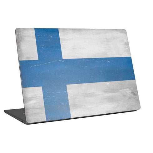Finland Flag Distressed Universal Laptop 14in (11.4 x 8.2in) Skin
