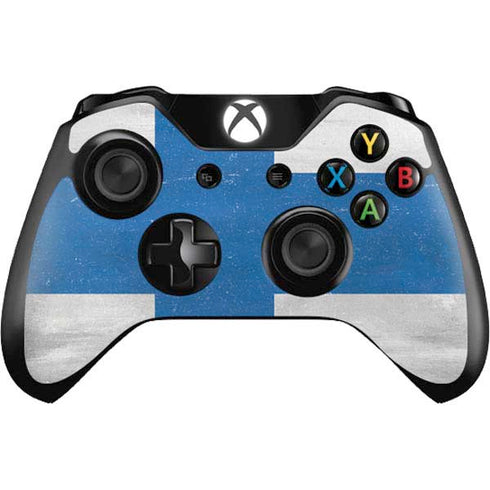 Finland Flag Distressed Xbox One Controller Skin
