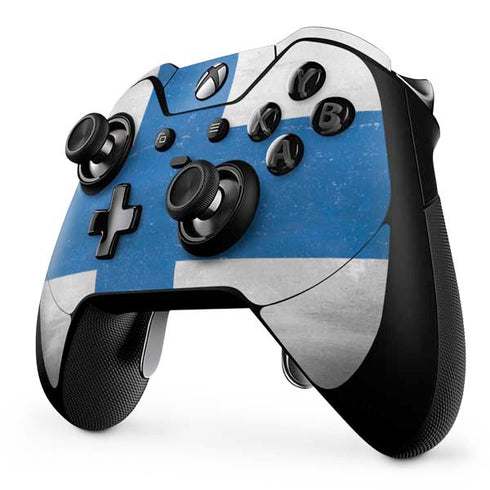Finland Flag Distressed Xbox One Elite Controller Skin