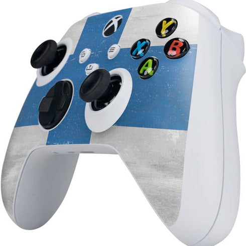 Finland Flag Distressed Xbox Series S Controller Skin