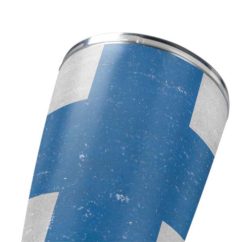 Finland Flag Distressed Yeti 20oz Tumbler Skin